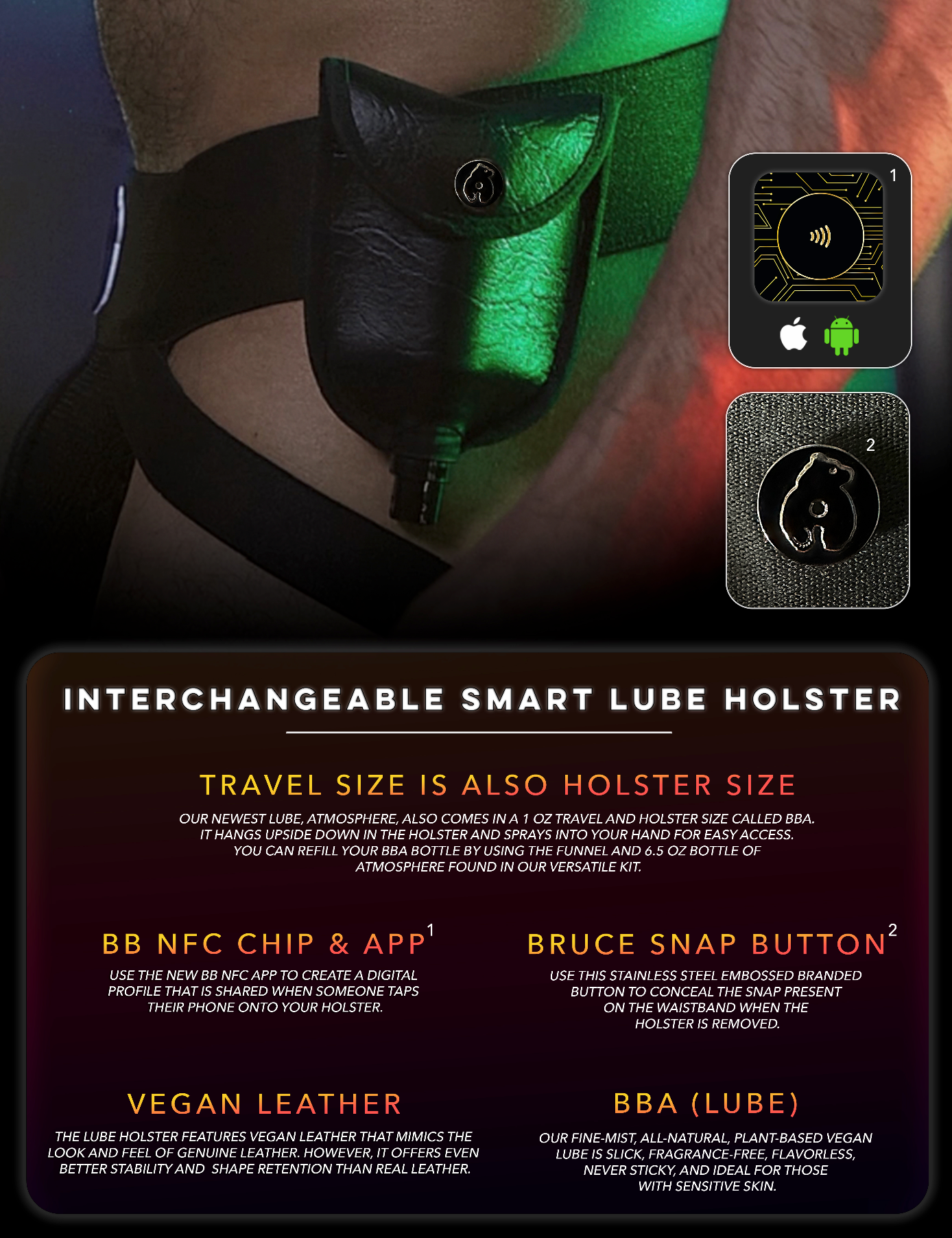 VERSATILE (Luxury Utility Smart Jock w/ Lube Holster)