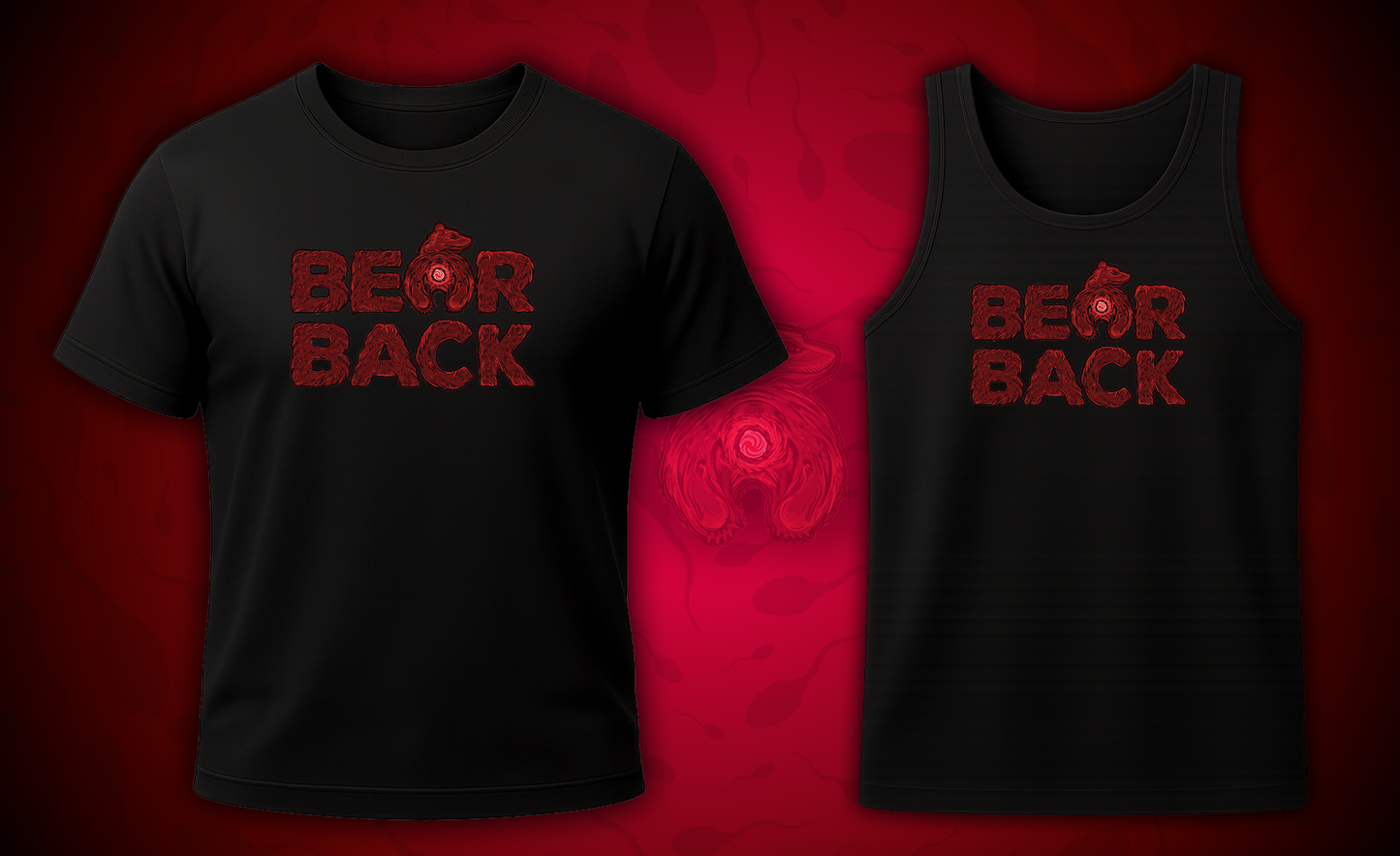 Red Bearback Logo - Shirt