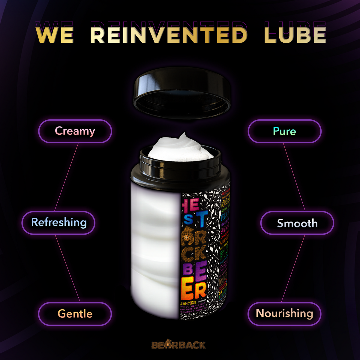 The Best Bearback Lube Ever - 3.3oz Travel Size