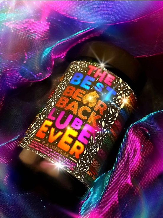 Pride Wholesale Price - The Best Bearback Lube Ever  - 6.5oz (Special Black Glass Jar & Label)