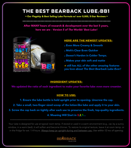 6oz - Plastic Jar of The Best Bearback Lube Ever!