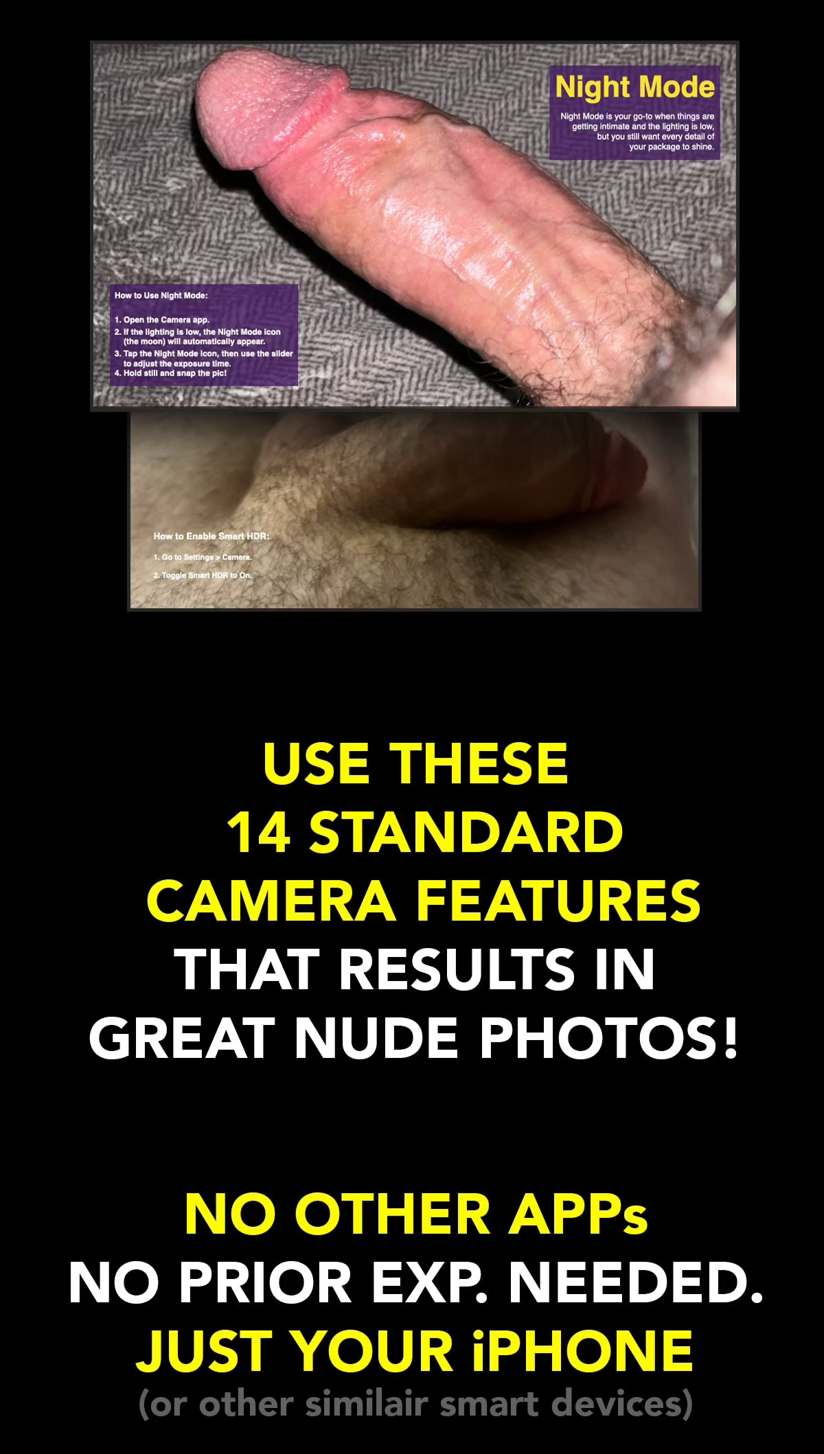 COCKSHOT - 25 XXX PICS - QUICK TIP GUIDE TO TAKING GREAT DICK PICS (.PDF)