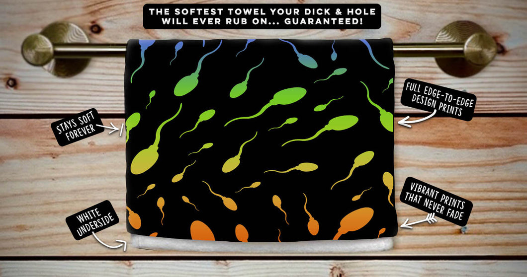 Rainbow Sperm Cum Towel