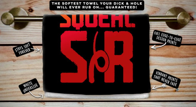 Make Me Squeal Sir Cum Towel (5 Qty for Wholesale Only)
