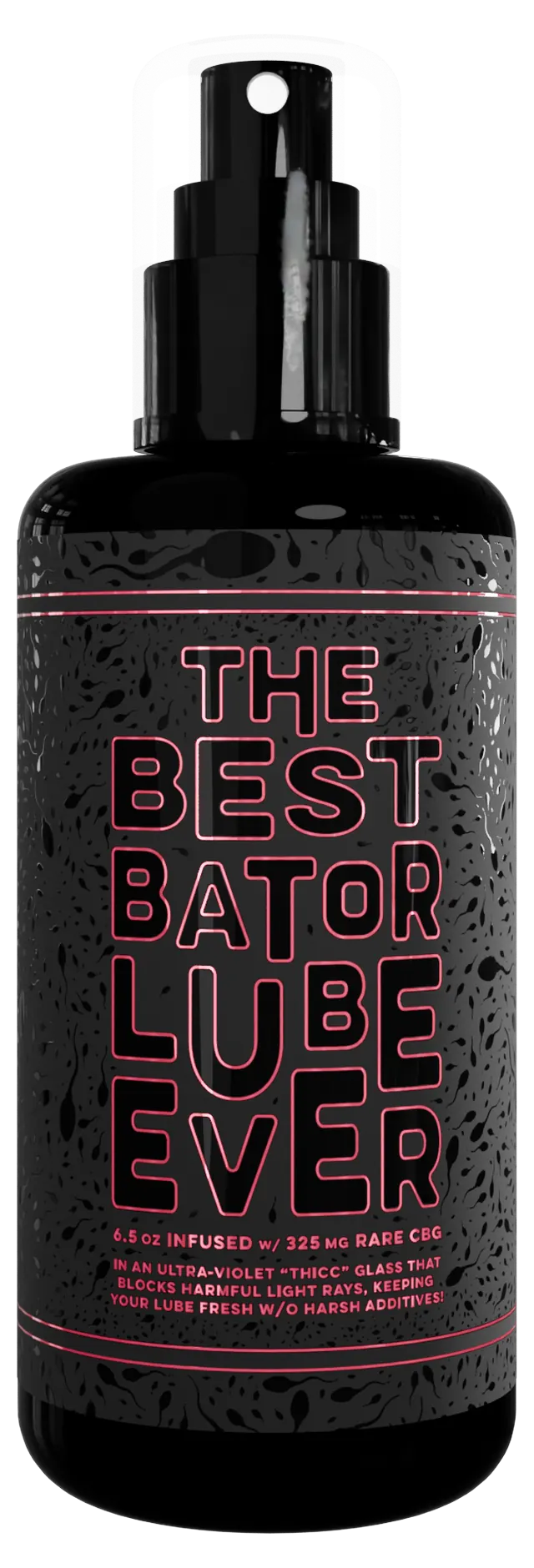 The Bator bottle &mdash; ultra-violet black glass with a fine-mist pump