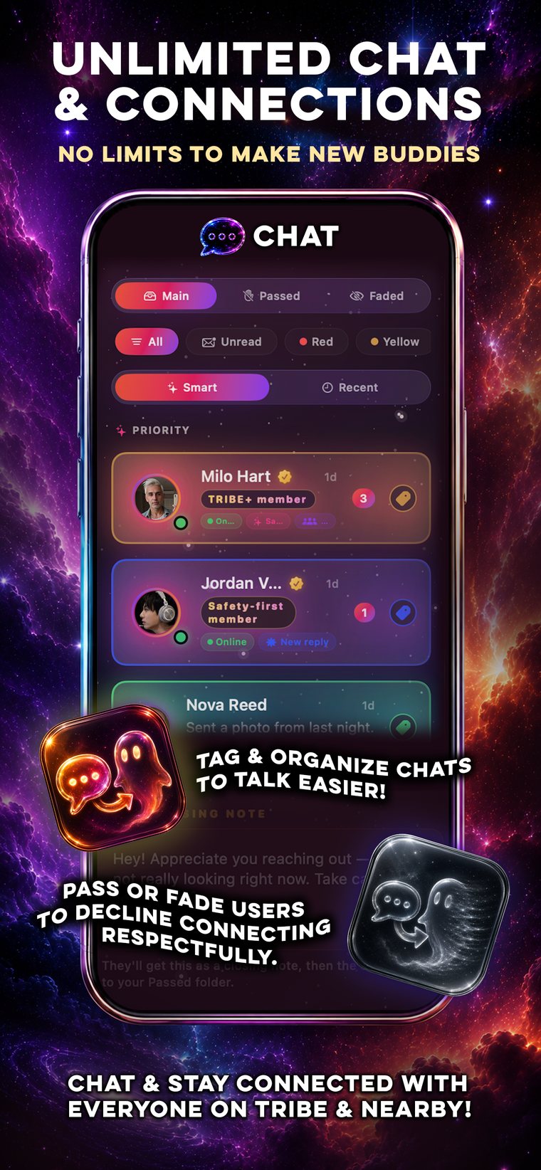 TRIBE chat