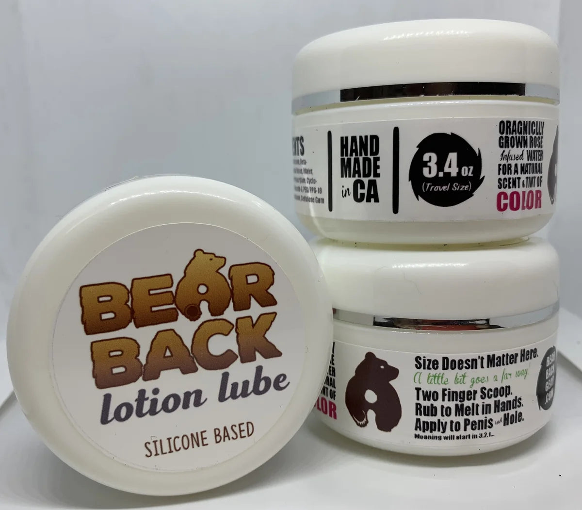 Bearback lotion lube — the first jar